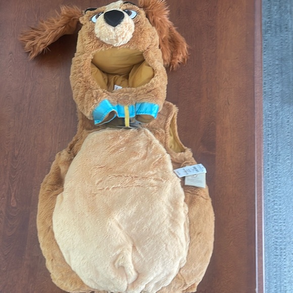 Disney Lady and the Tramp Lady Dog Costume Warm & Cozy Puppy NWT Sz 18-24 Mos - Picture 1 of 14